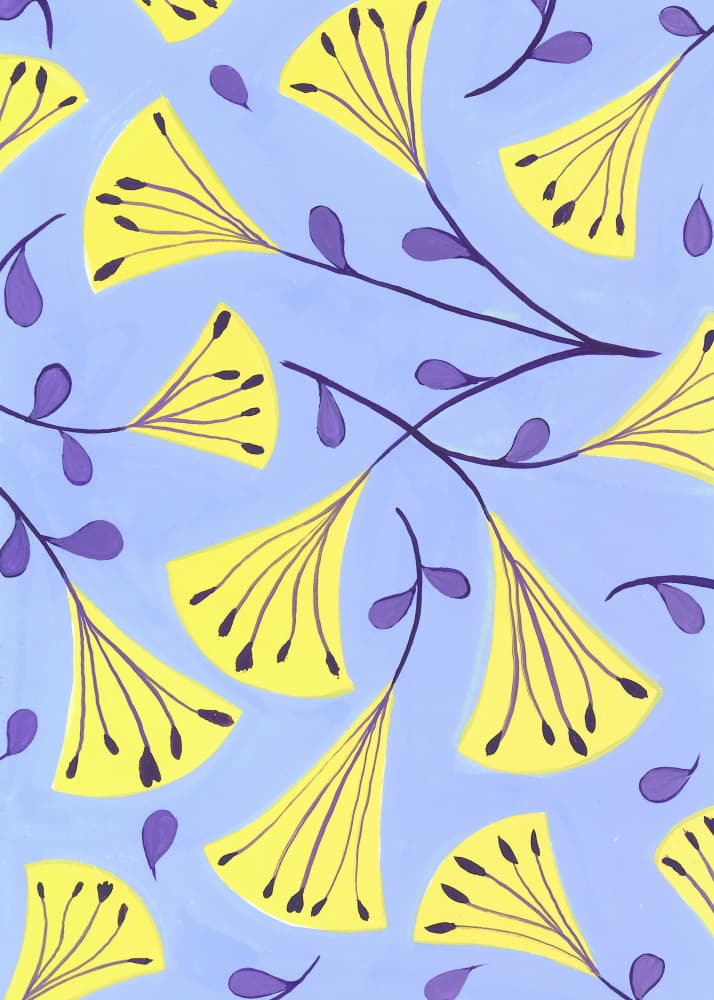 Simple Flower Pattern by Isabelle Brent — canvas wall art