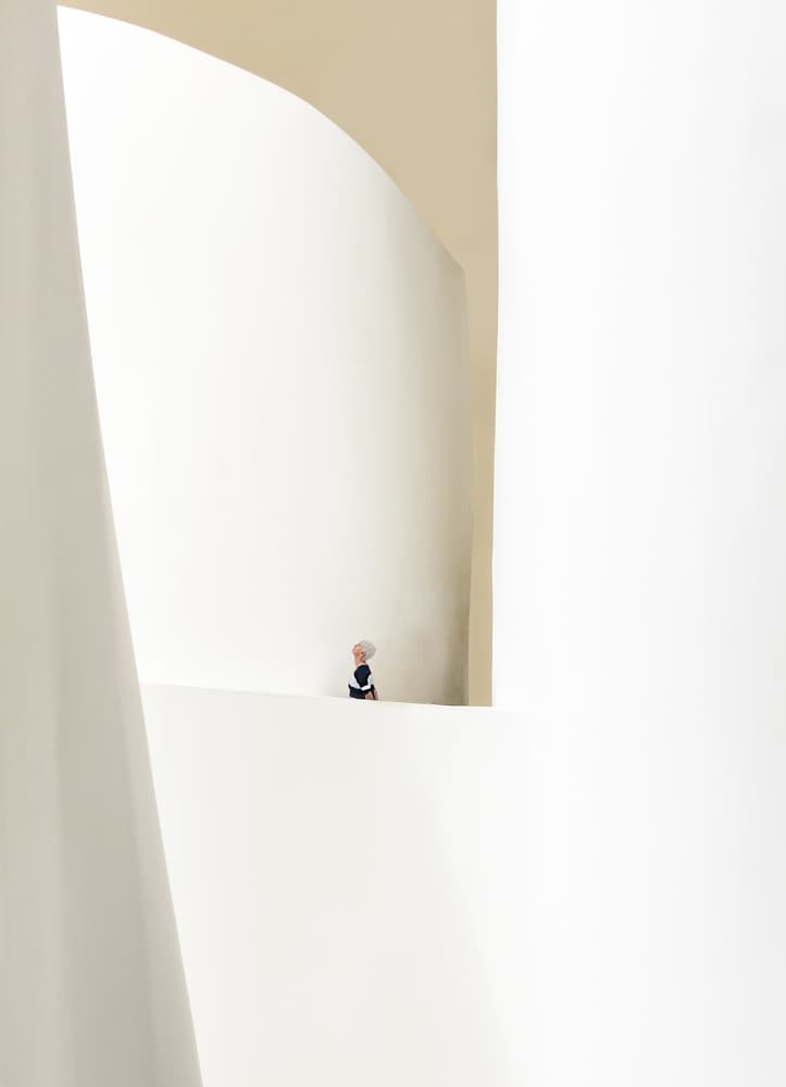 Solitary Figure Minimalist Space by Wayne Pearson — canvas wall art