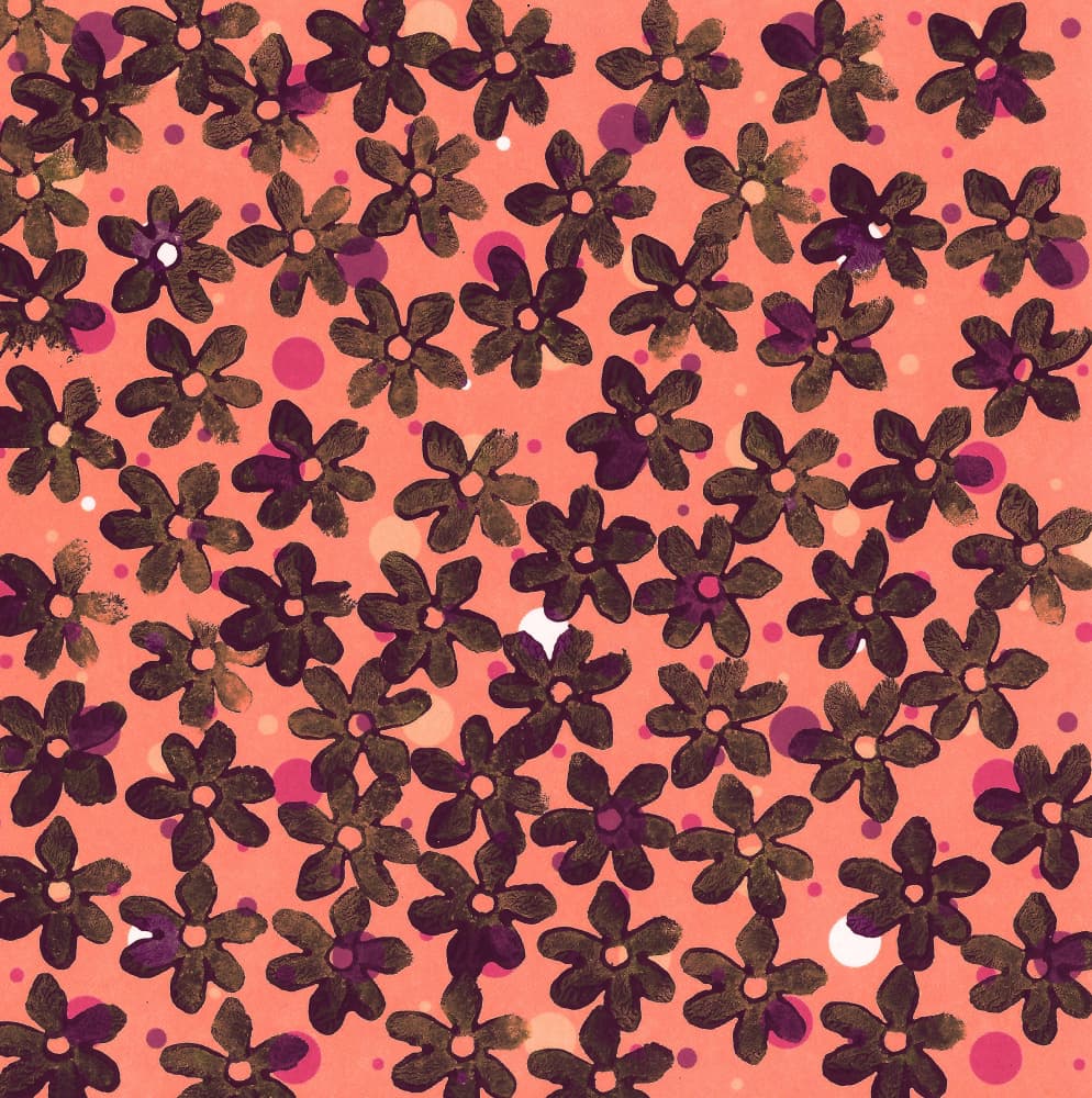 Earthy Floral Sprinkles by Santhosh ch — canvas wall art