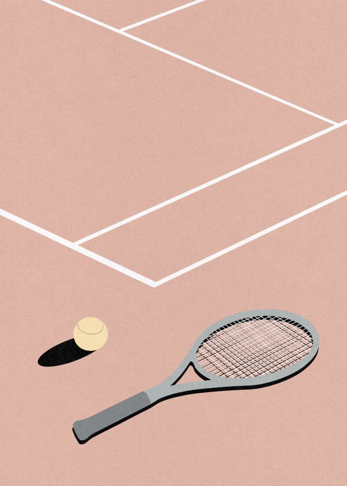Rosi Feist Lawn Tennis Club by Rosi Feist — canvas wall art