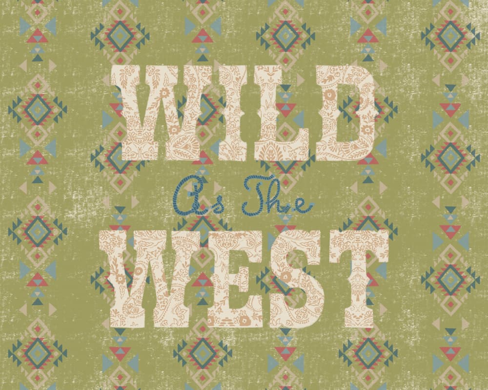 Wild West Tribal Pattern by Radhika Modi — canvas wall art
