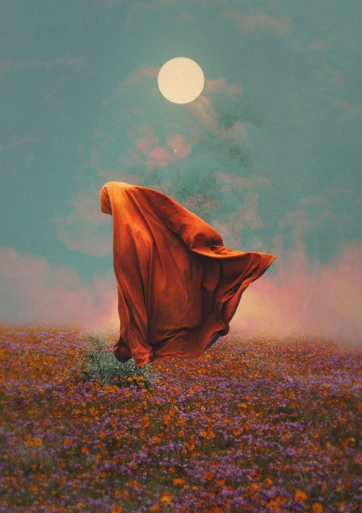 Ethereal Fabric Field by Fran Rodríguez — canvas wall art