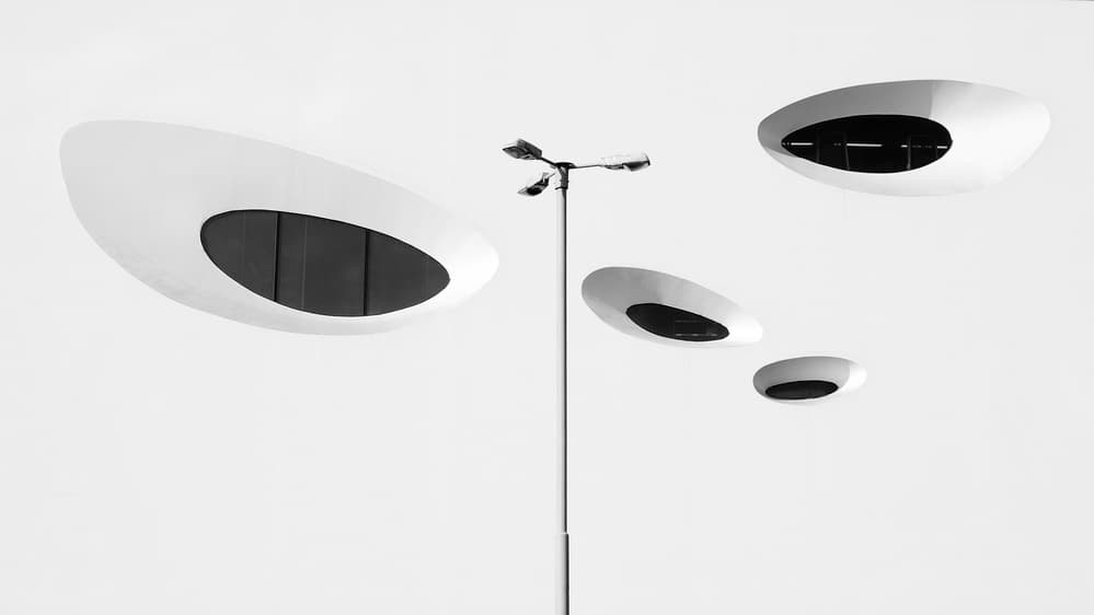 Minimalist Oval Architecture by Karol Važan — canvas wall art