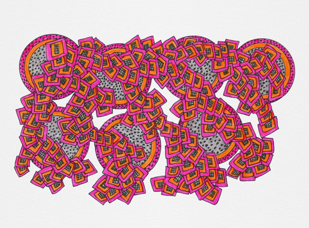 Vibrant Geometric Pattern by Michele Channell — canvas wall art