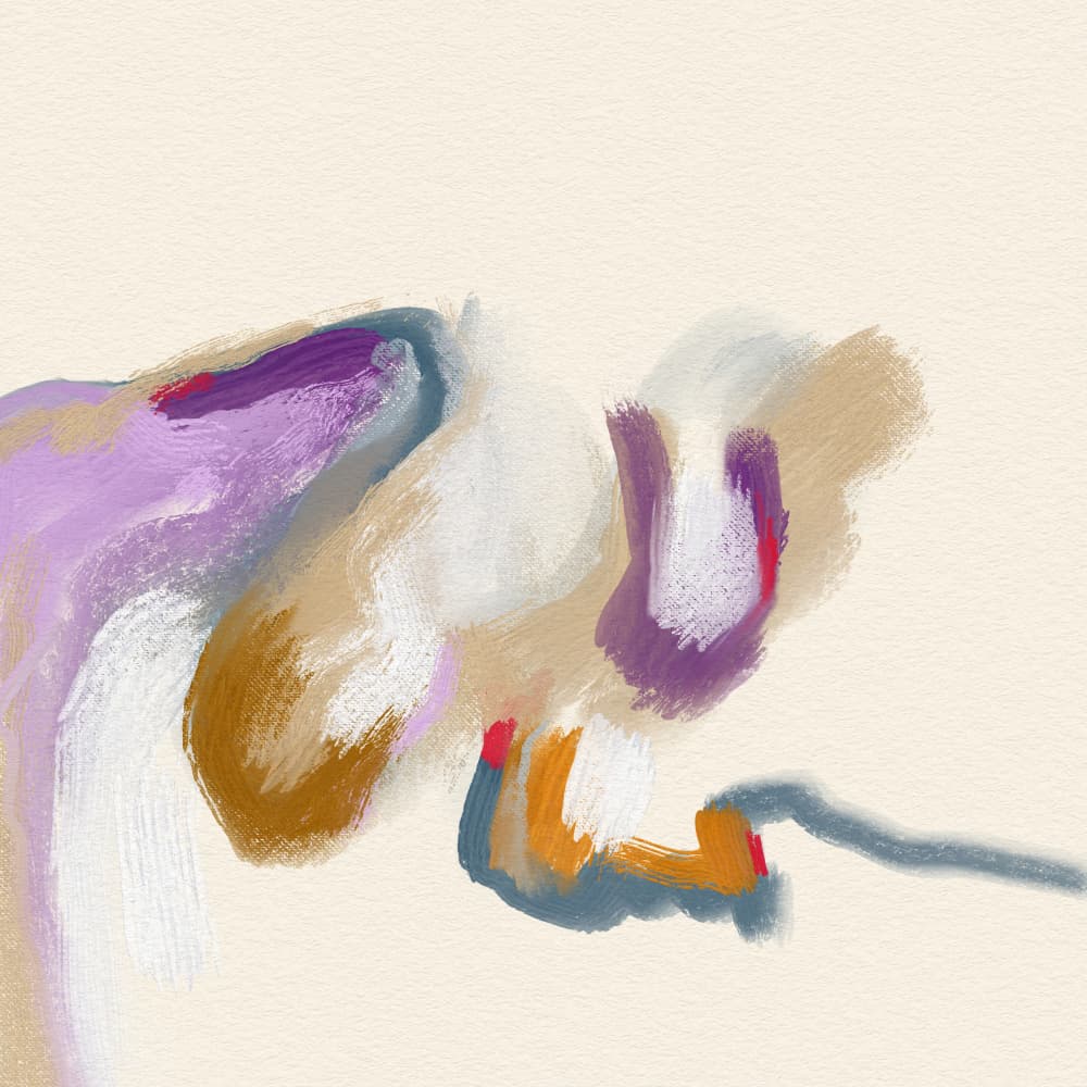 Gentle Abstract Strokes by Josie George — canvas wall art