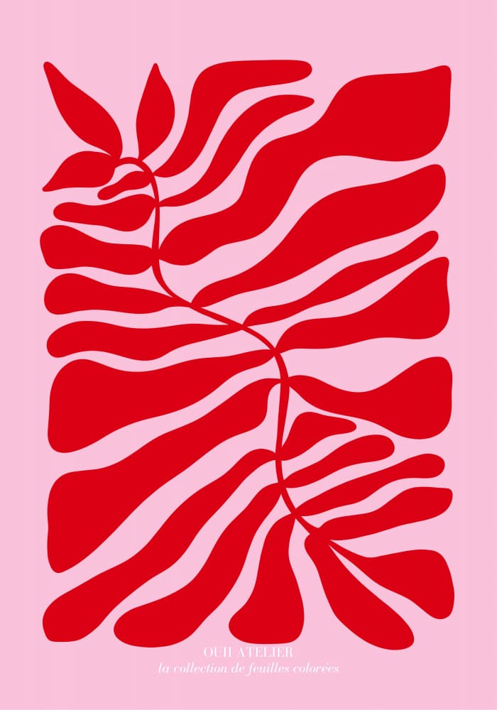 Abstract Leaves by Athene Fritsch — canvas wall art
