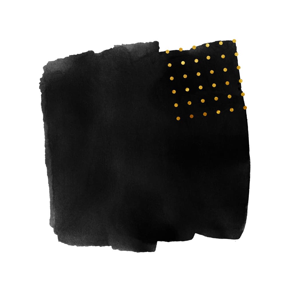 Black Gold Abstract Dots by amini54 — canvas wall art
