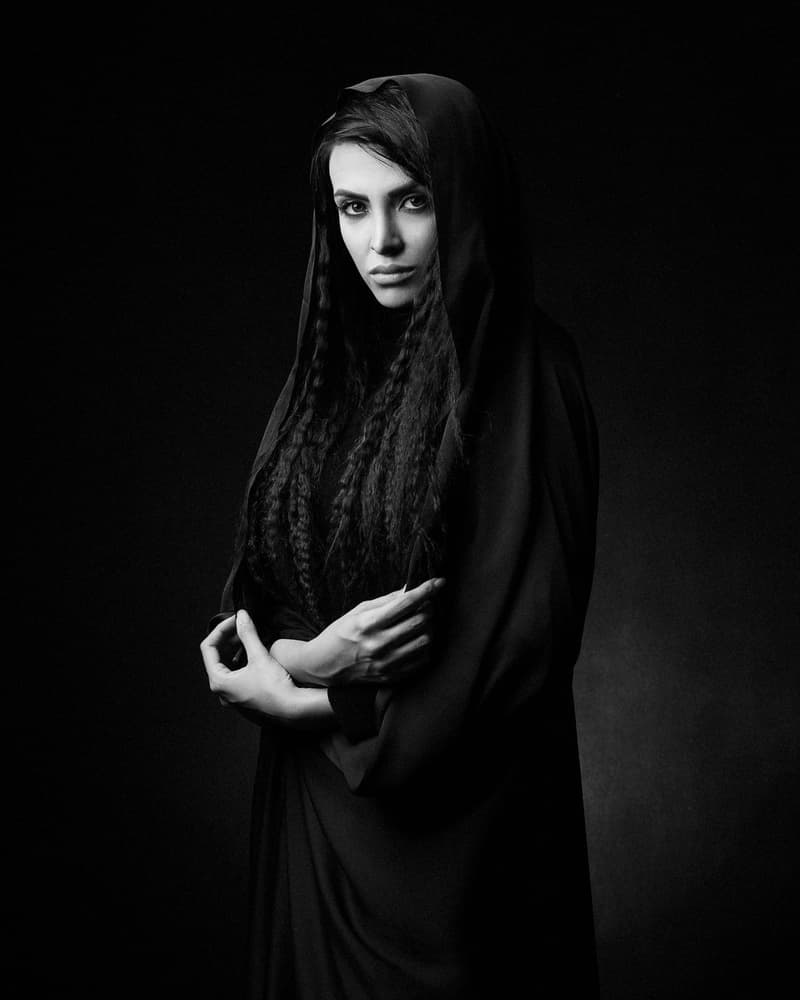 The Hooded Gaze by Mehdi Mokhtari — canvas wall art