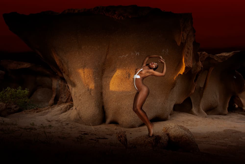 Ancient Desert Figure by Christine von Diepenbroek — canvas wall art