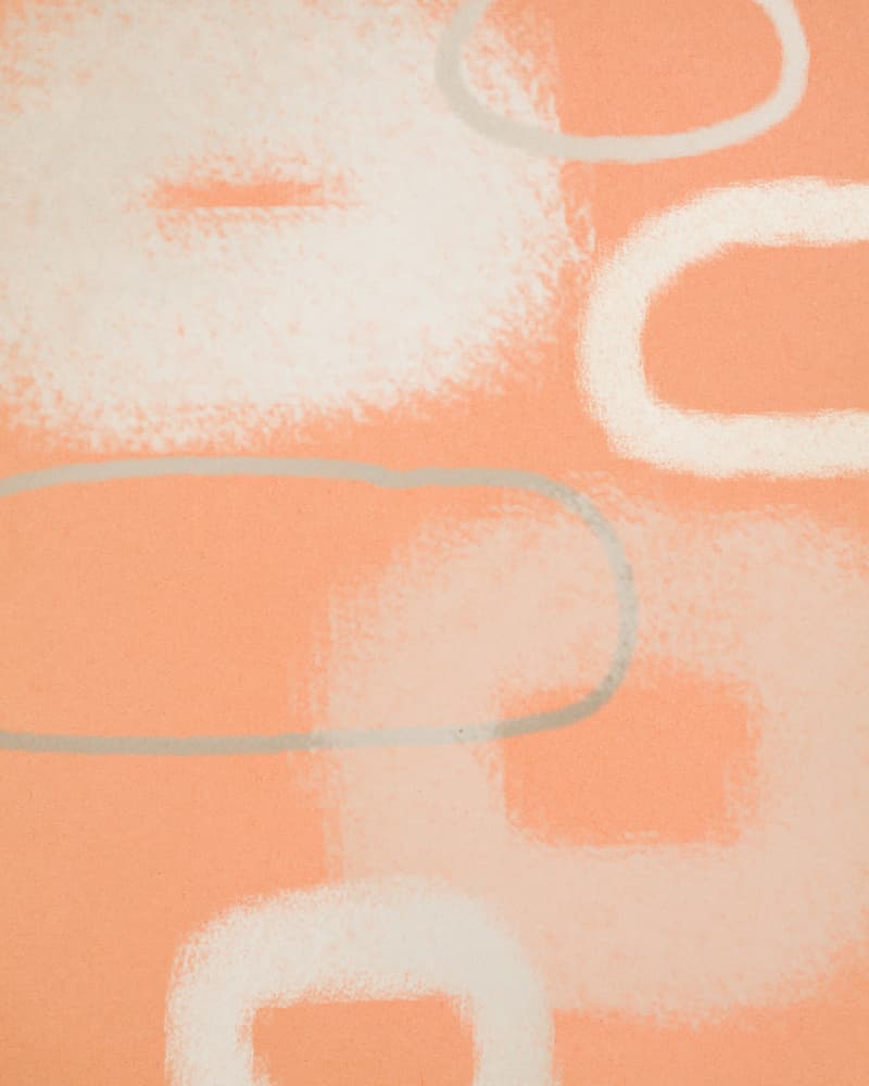 Soft Peach Abstract Shapes by Diana Jahns — canvas wall art