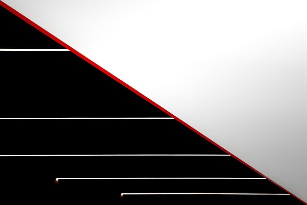 Modern Red Diagonal by Marc Huybrighs — canvas wall art