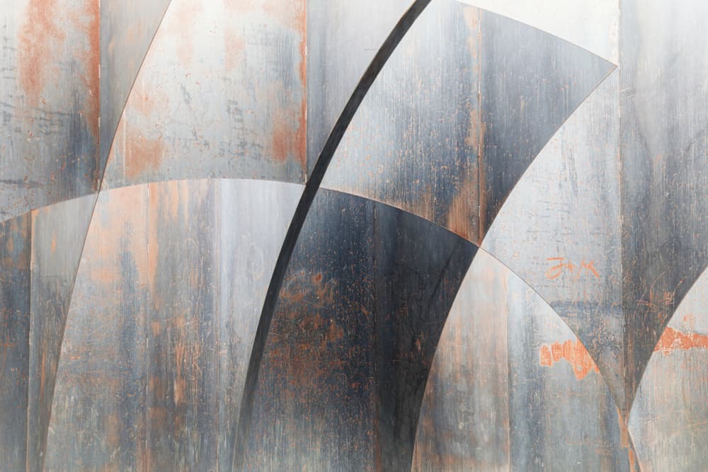 Sleek Metallic Curves by Bruno Flour — canvas wall art