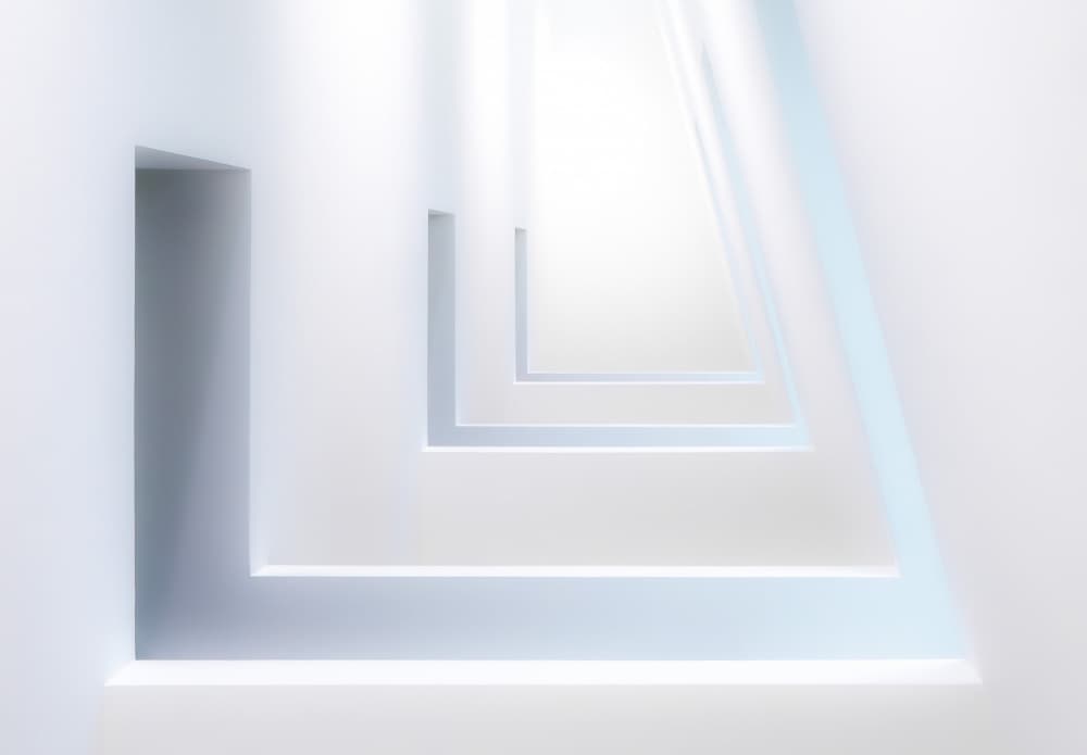 Serene Architectural Depth by Markus Auerbach — canvas wall art