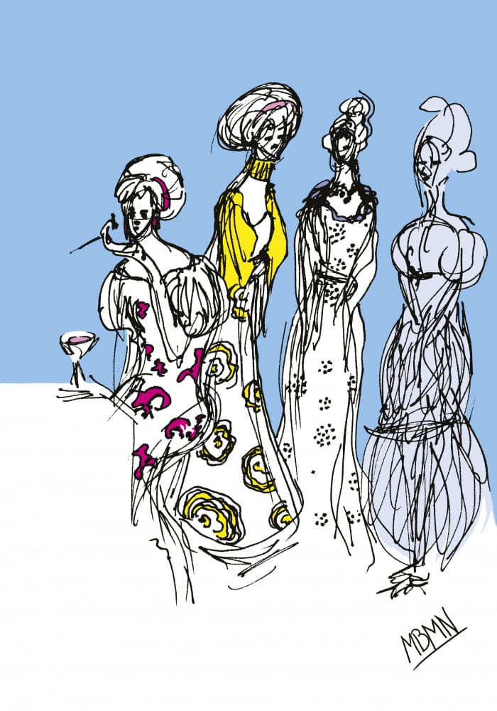 Elegant Ladies Party Style by Ida Publishing — canvas wall art