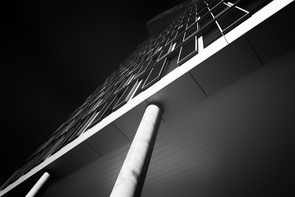 Upward City Architecture by Jeroen van de Wiel — canvas wall art