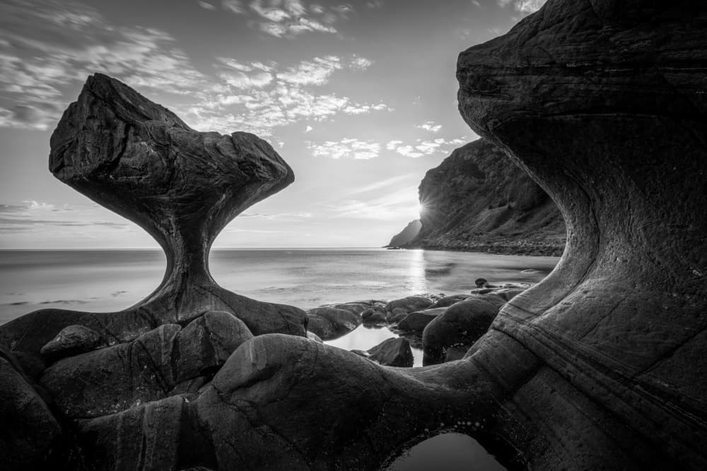 Balancing Rock Sunset by Christoph Schaarschmidt — canvas wall art