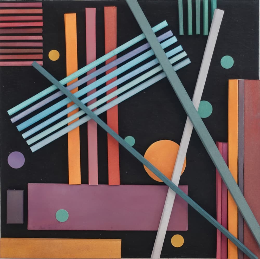 Modern Geometric Shapes by Irene Yesley — canvas wall art