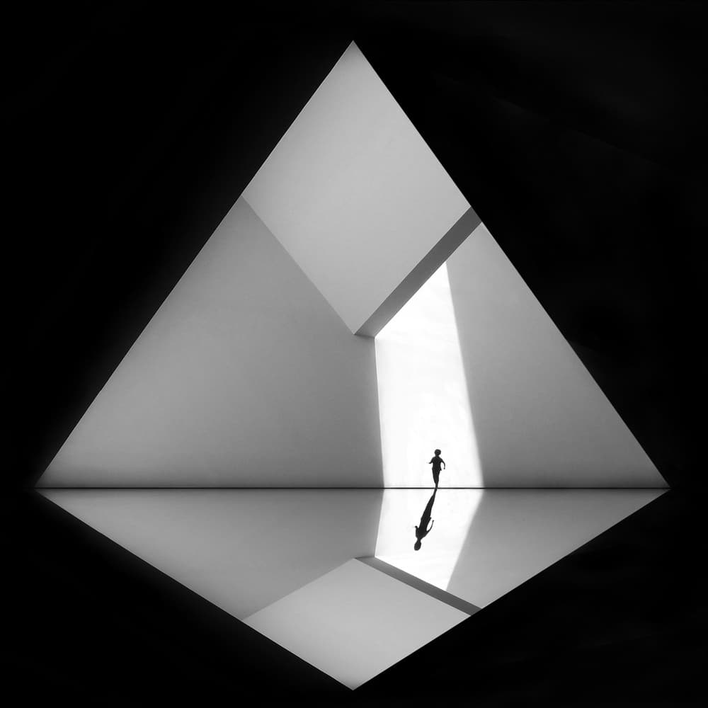 Solitary Child Reflected by Huib Limberg — canvas wall art