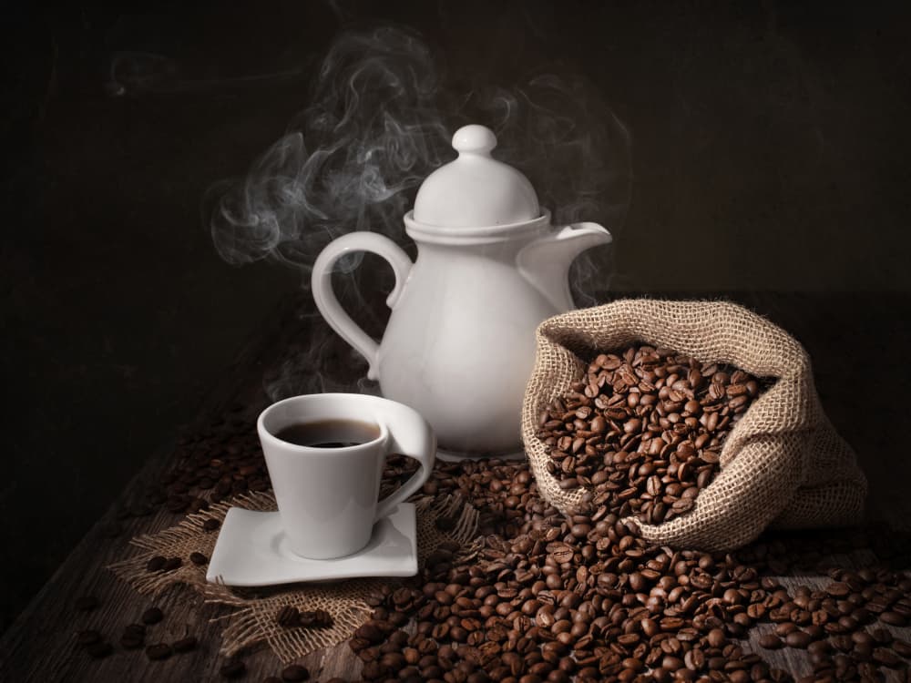 Warm Coffee Morning by Margareth Perfoncio — canvas wall art