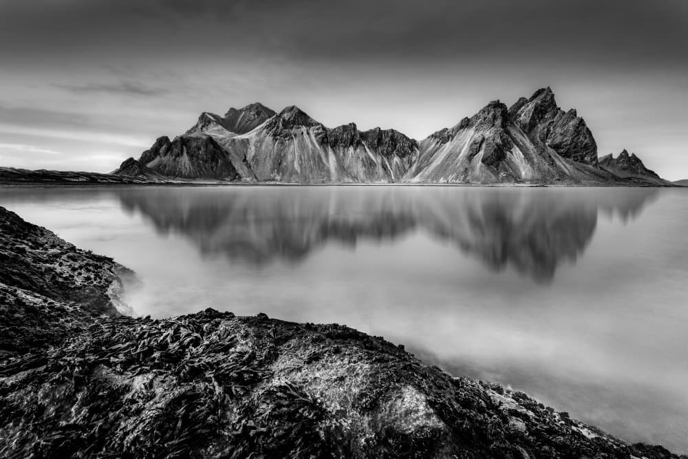 Dramatic Mountain Reflection by Nader El Assy — canvas wall art