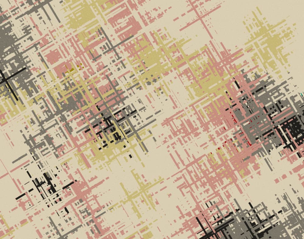 Abstract Crosshatch Pattern by Josie George — canvas wall art