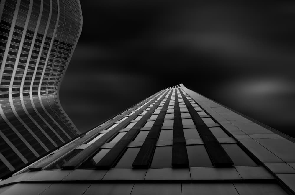 Modern City Geometry by Michiel Hageman — canvas wall art