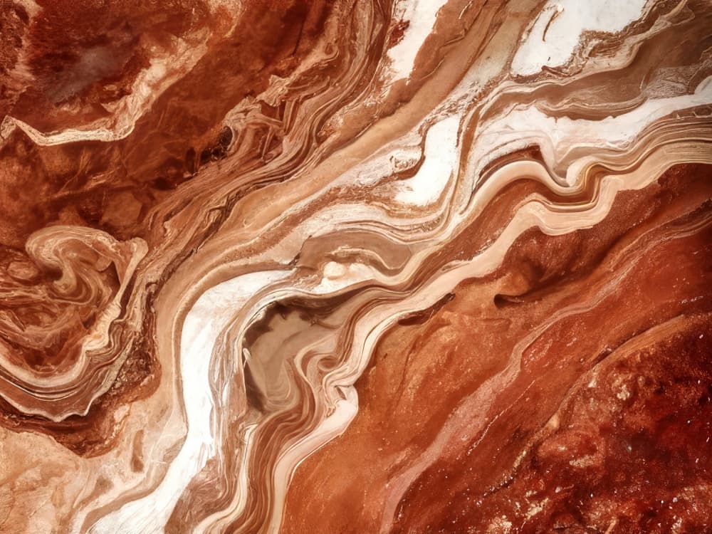 Flowing Earth Layers by Alpenglow Workshop — canvas wall art