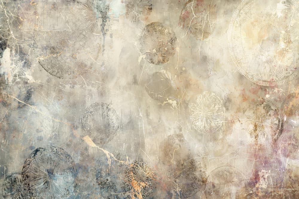 Weathered Organic Circles by Rafal Kulik — canvas wall art