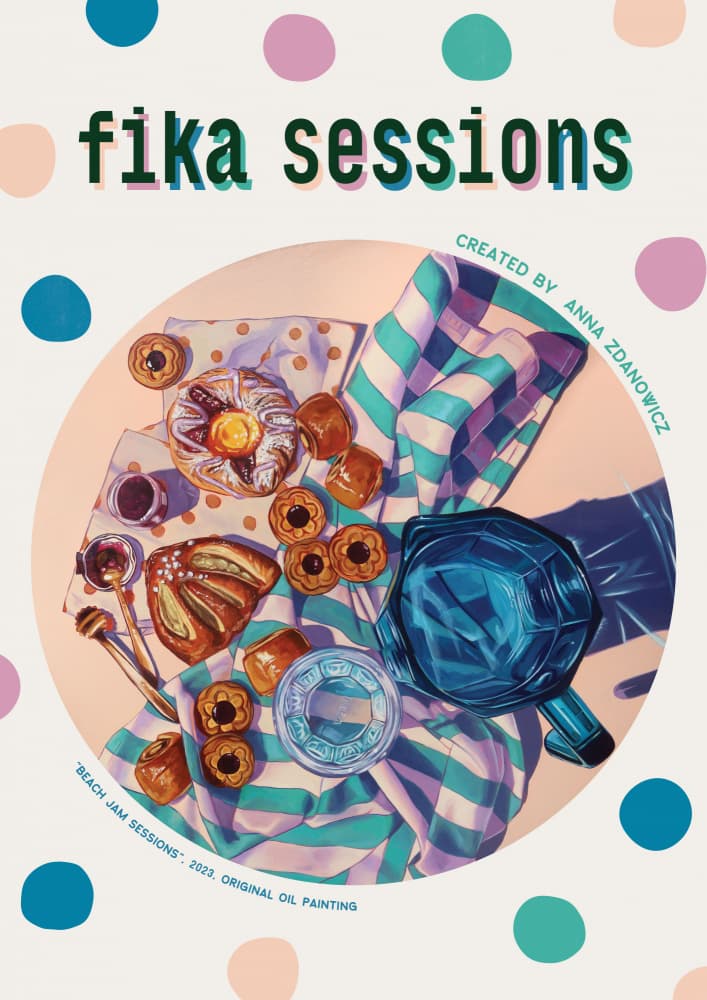 Fika Coffee Treats by Anna Zdanowicz — canvas wall art