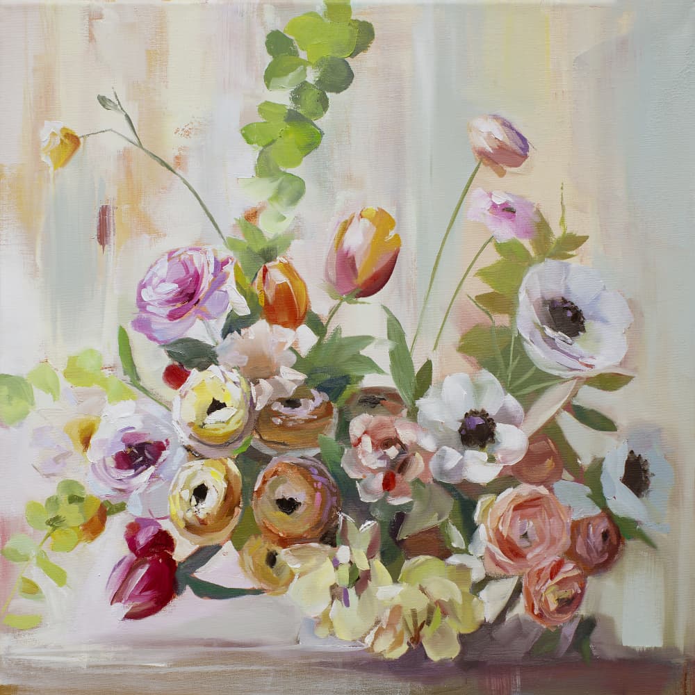 Ranunculus by Jenny Westenhofer — canvas wall art