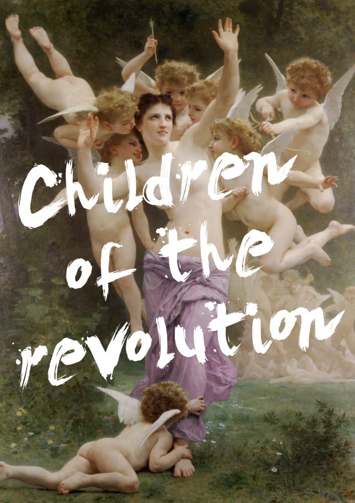 Mythological Woman and Cupids by Talitha McQueen — canvas wall art