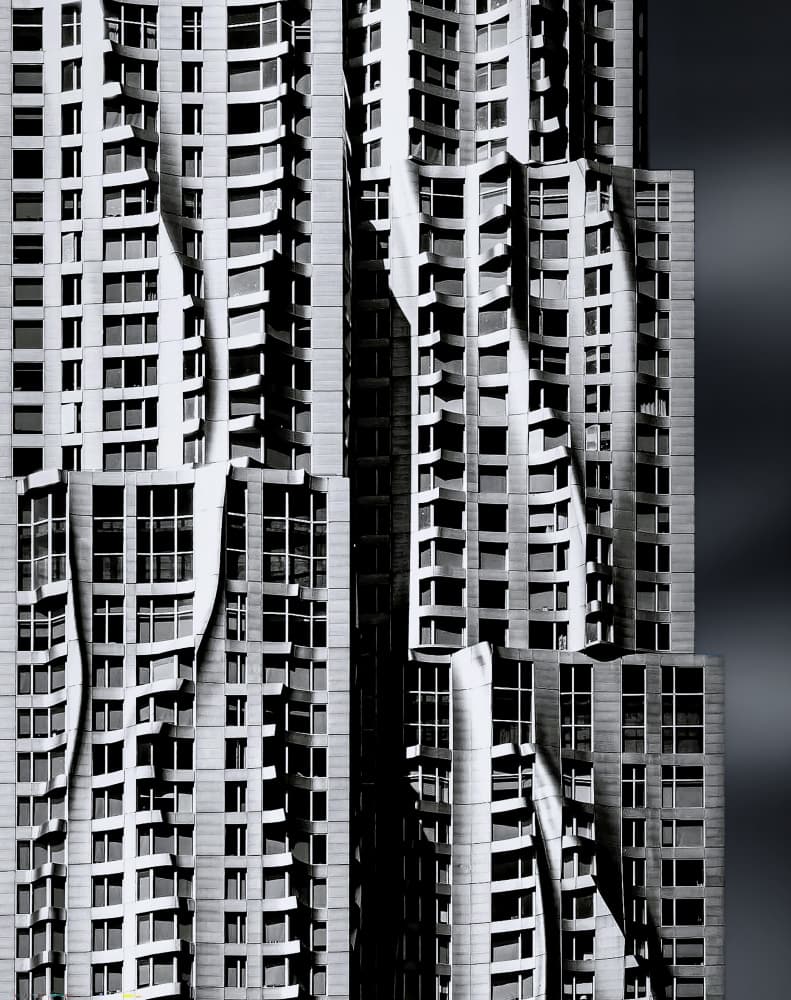 Modern Wavy Skyscraper by Arnon Orbach — canvas wall art