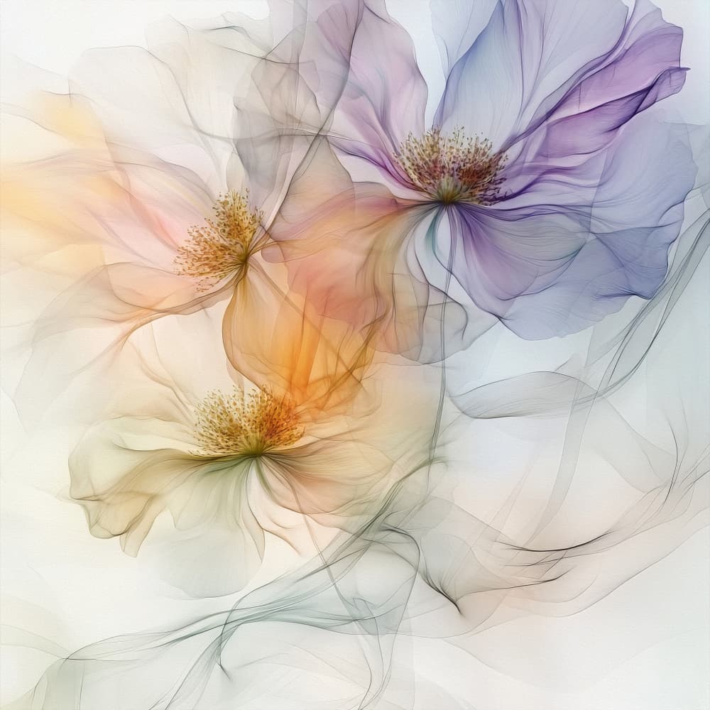Ethereal Floral Dream by Bilge Paksoylu — canvas wall art
