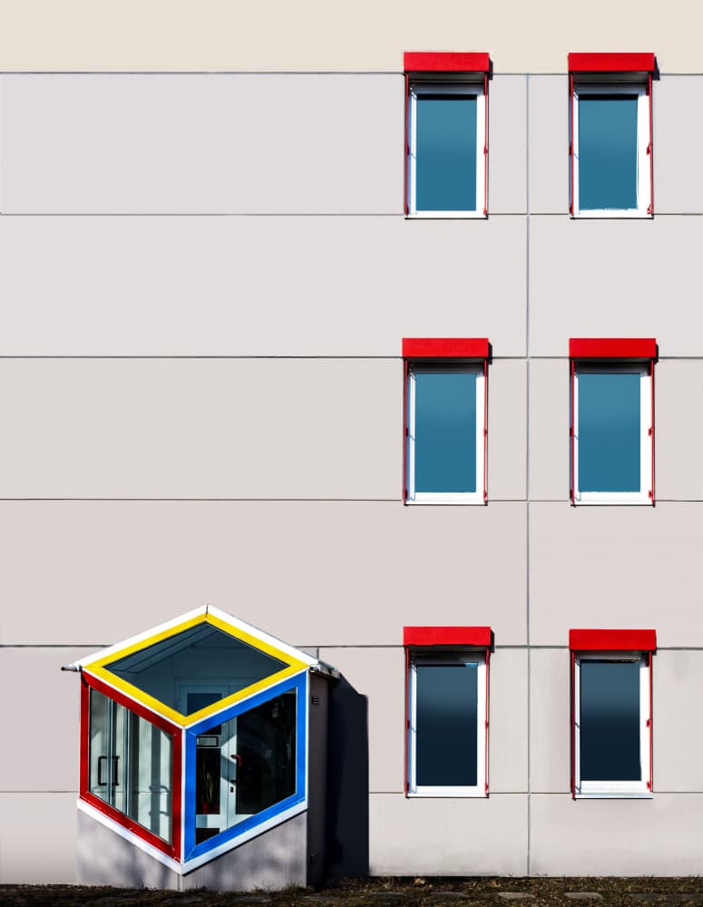 Red Windows Color Cube by Stephan Rückert — canvas wall art