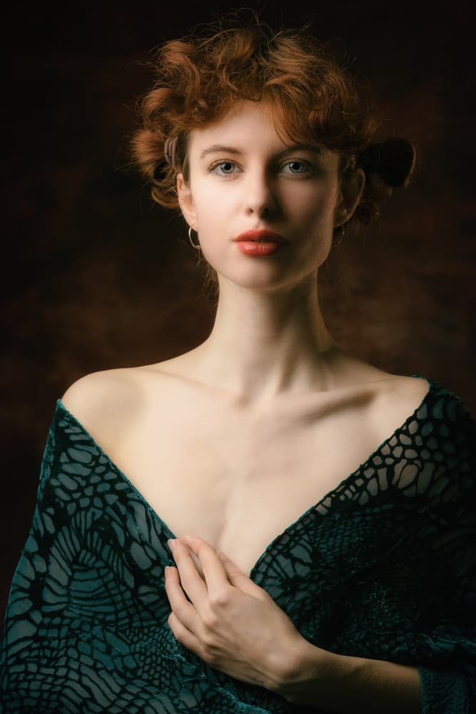 Red Haired Beauty by Jan Slotboom — canvas wall art