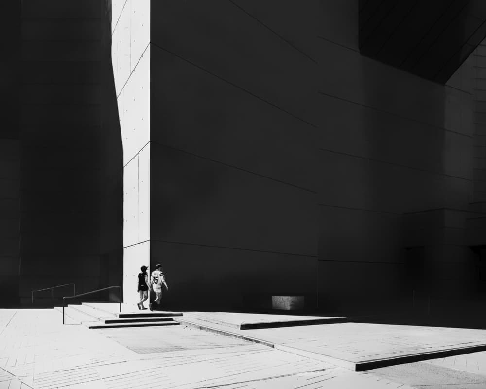 Architectural Light Walkers by Leah Guo — canvas wall art