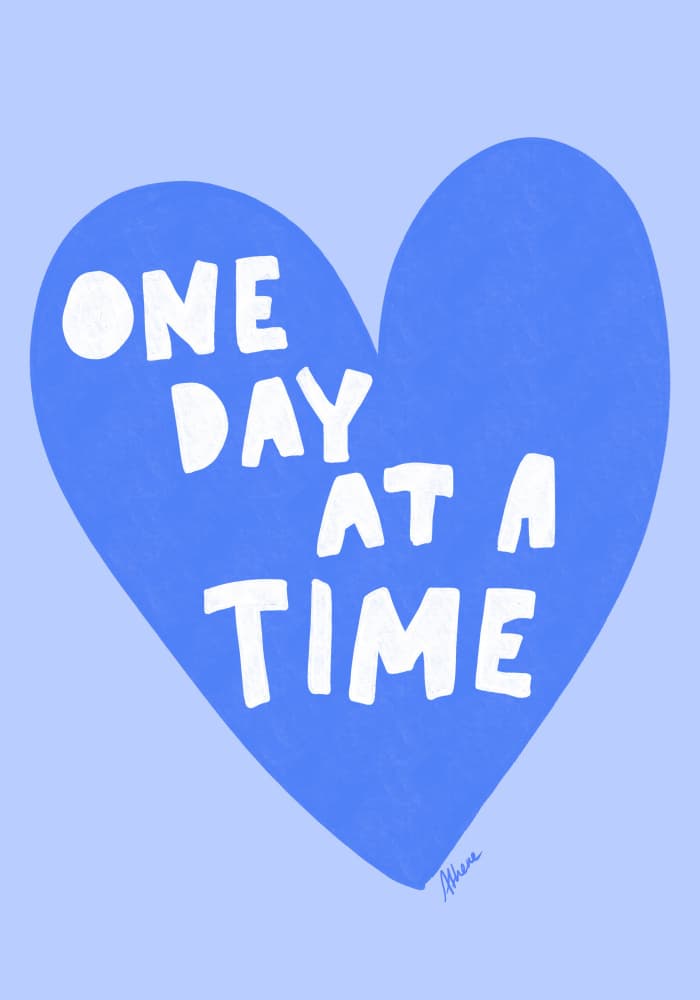One Day at a Time by Athene Fritsch — canvas wall art