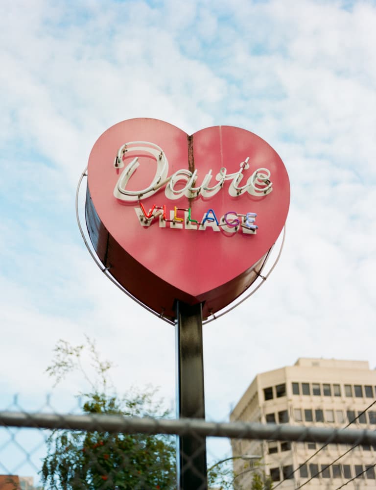 Pink Heart Neon Sign by Bethany Young — canvas wall art