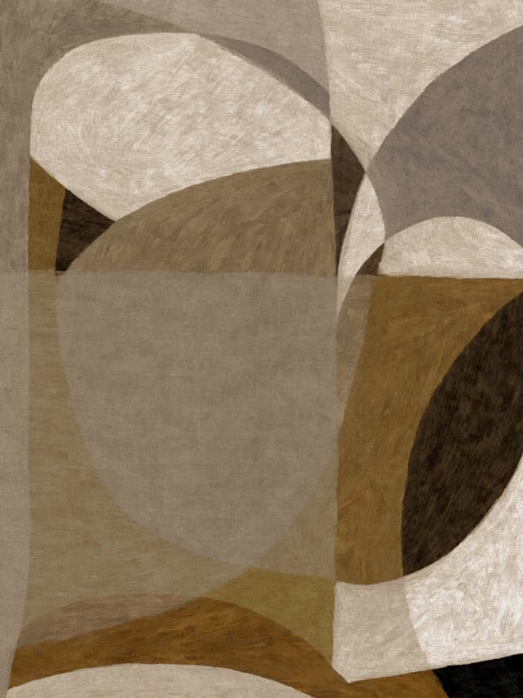 Earthy Abstract Shapes by Dan Hobday — canvas wall art