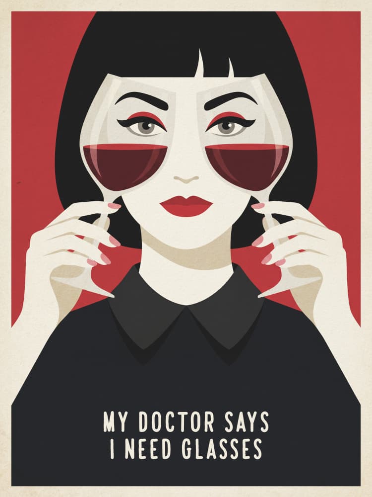 My Doctor Says Glasses by Andreas Magnusson — canvas wall art
