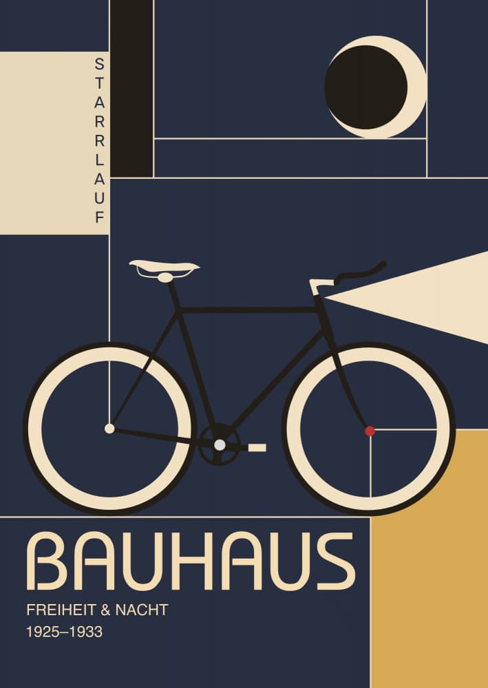 Retro Night Bicycle by Fadil Roze — canvas wall art