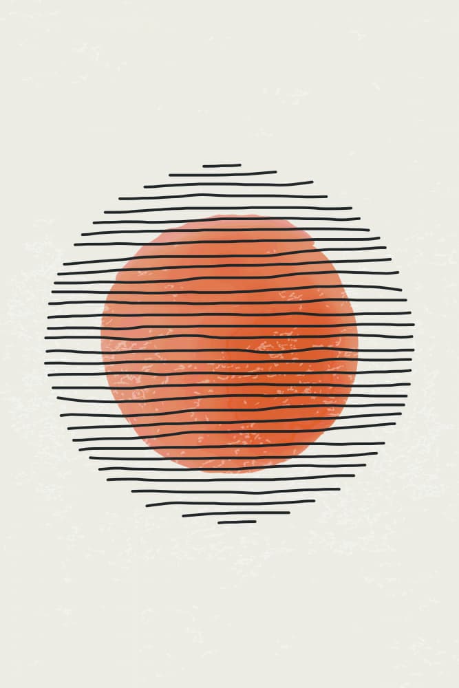 Abstract Rising Sun by jay stanley — canvas wall art
