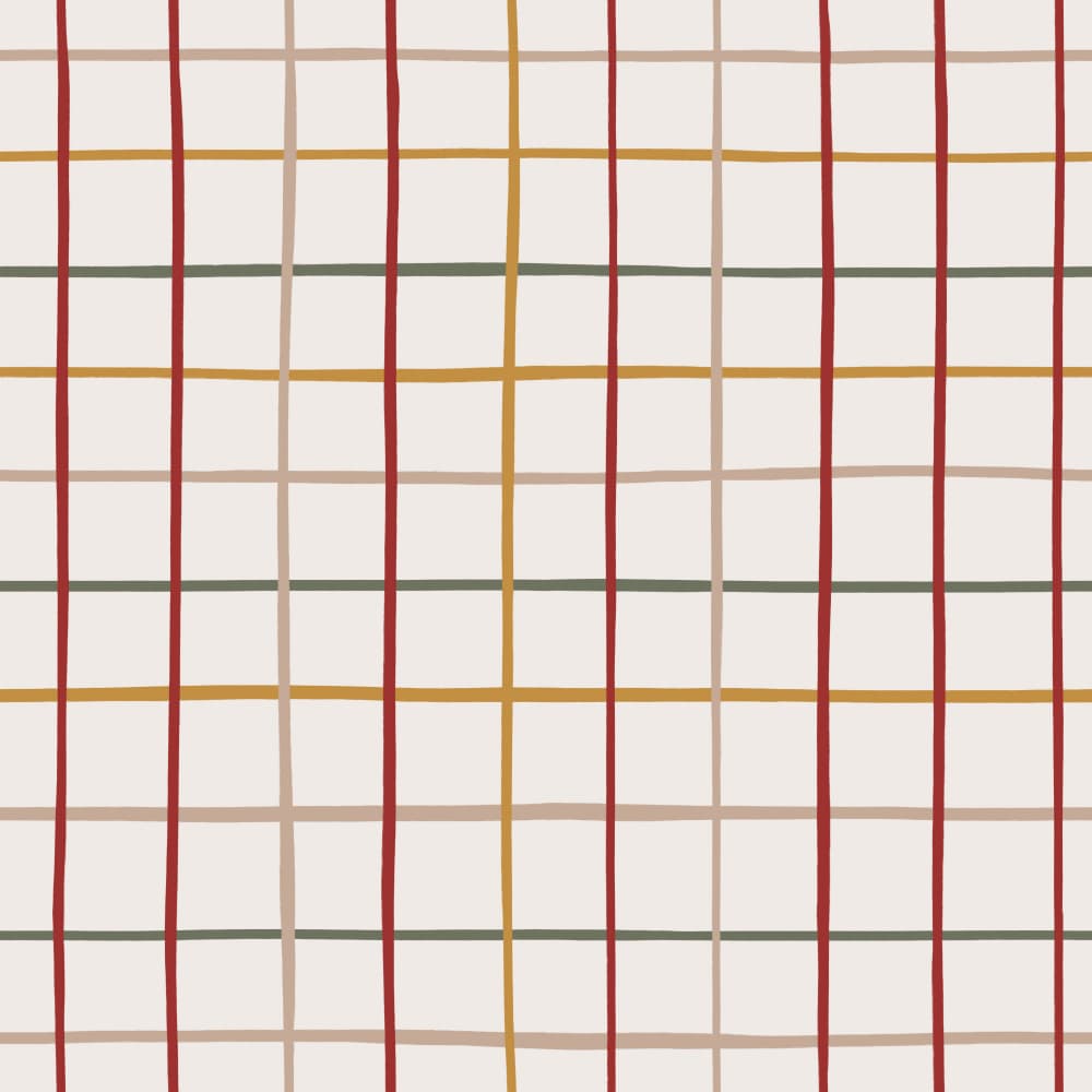 Rustic Plaid Grid by Menina Lisboa — canvas wall art