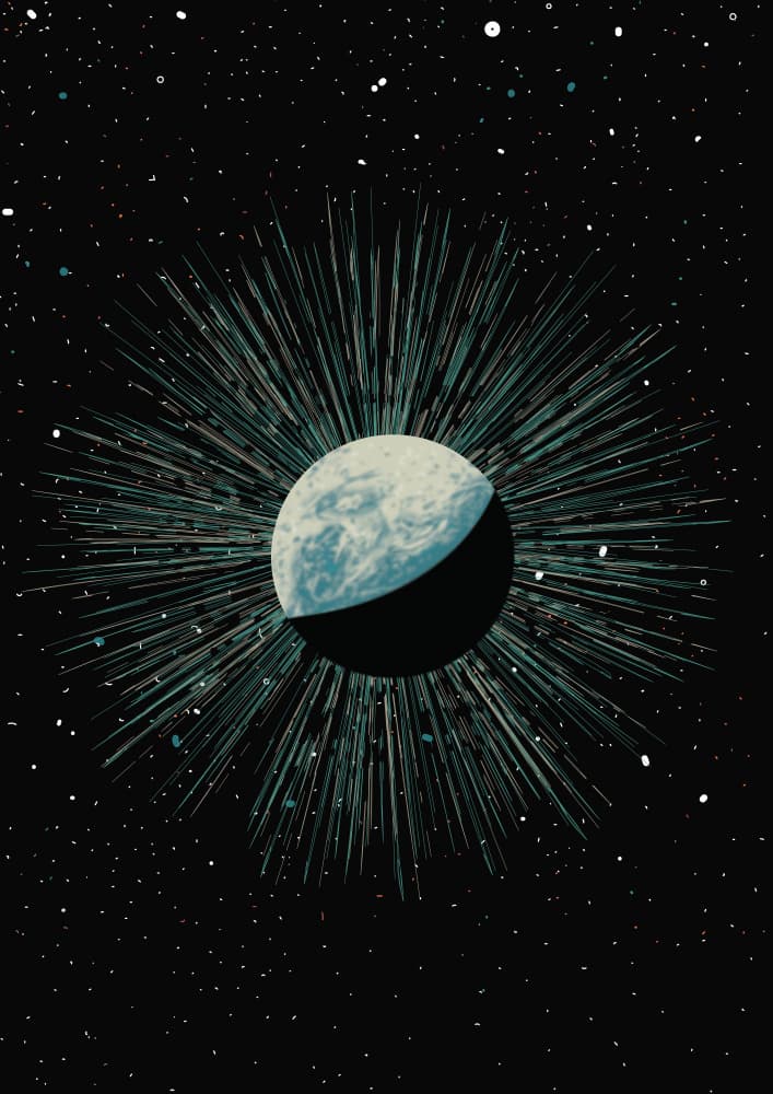 Celestial Light Burst by Nicholas — canvas wall art