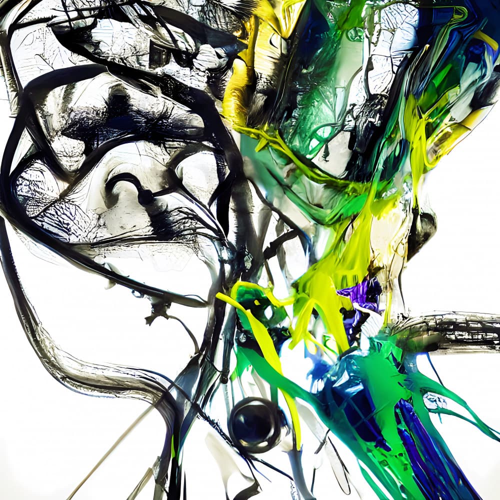 Vibrant Abstract Flow by mnemonixART — canvas wall art