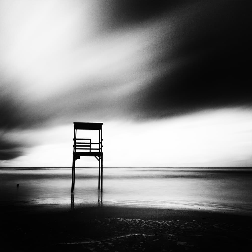 Monochrome Beach Serenity by Massimo Della Latta — canvas wall art