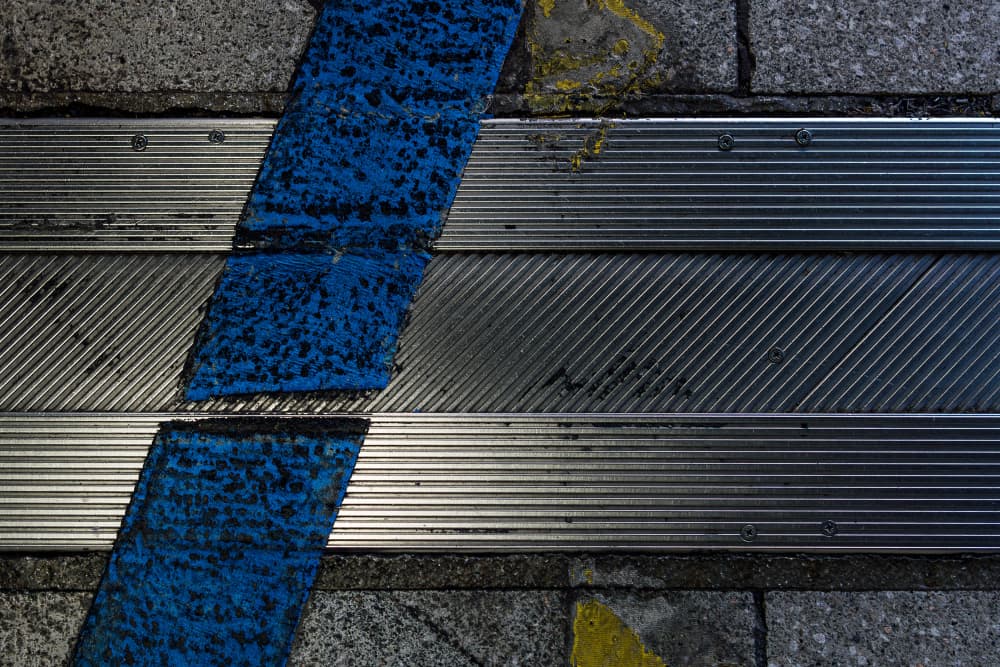 Abstract Blue Lines by Satoshi Hatsumori — canvas wall art