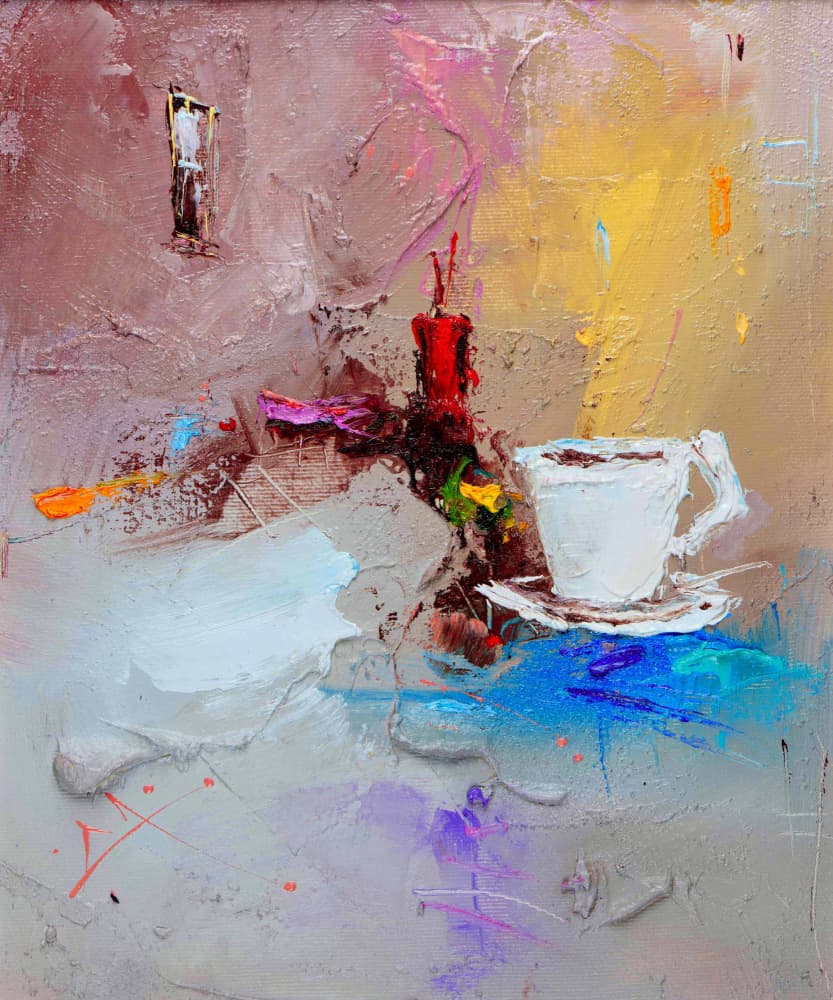 Modern Abstract Coffee by Stanislav Lazarov — canvas wall art