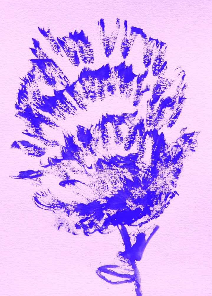 Vibrant Purple Flower by Santhosh ch — canvas wall art