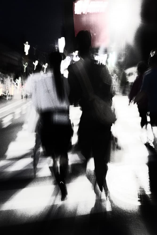 Night City Movement by Wanjae Choi — canvas wall art